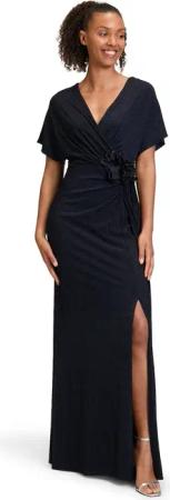 Vera Mont Abendkleid "Vera Mont Abendkleid im Glitzer-Look", Raffung