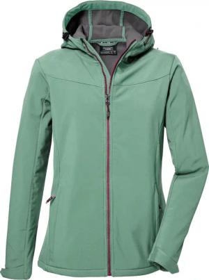 Killtec Softshelljacke "KOS 179 WMN SFTSHLL JCKT 2", Wind- und wasserabweisende Damen-Softshelljacke, individuell anpassbar