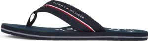 Tommy Hilfiger Zehentrenner "TOMMY HILFIGER WEB BEACH SANDAL", Sommerschuh, Badeschuh mit Logoschriftzug