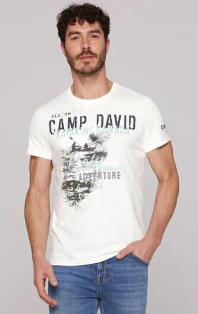 CAMP DAVID T-Shirt, mit großem Logoprint