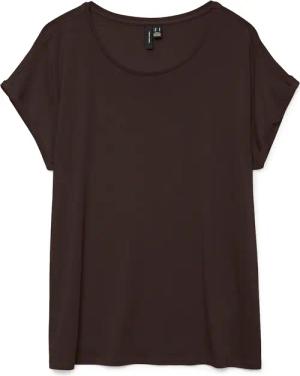 Vero Moda Rundhalsshirt "VMAVA PLAIN SS TOP GAJRS NOOS"