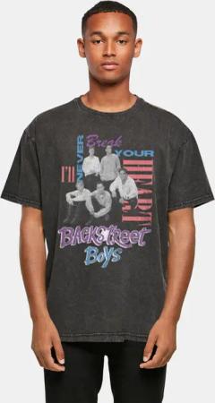 Merchcode Backstreet Boys - INBYH Acid Washed Oversize Tee