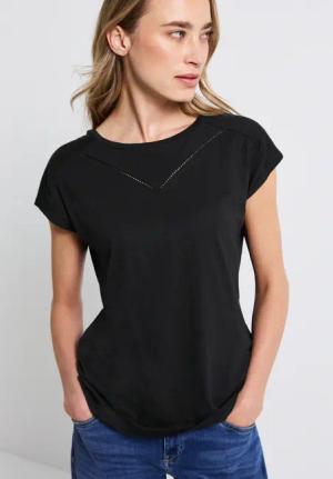 STREET ONE Shirttop, mit Deko-Tape