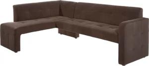 exxpo - sofa fashion Essbank "Barista, bequem und elegant, hohe Bodenfreiheit,", Eckbank Barista bequem und elegant, hochwertige Detailverarbeitung
