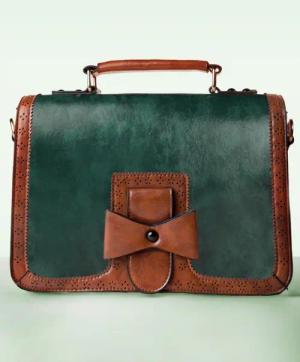 Antike Handtasche in Grün