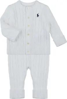 Polo Ralph Lauren Kleider & Outfits CABLE SWEATER JUMPER SET