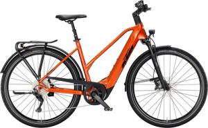 KTM MACINA TOUR CX 830, 10 Gang Kettenschaltung, Damenfahrrad, Trapez, Modell 2025, 28 Zoll 46 cm burnt orange (black)