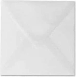 Briefumschläge24Plus Briefumschlag 50 St. 16 x 16 cm Briefumschläge Quadratisch Feuchtklebend Transparent, 160 x 160 mm Briefumschläge Recyceltes Material