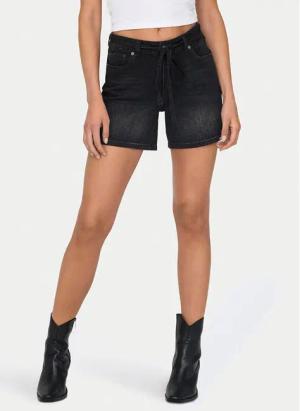 ONLY Jeansshorts Gianna 15340706 Schwarz Regular Fit