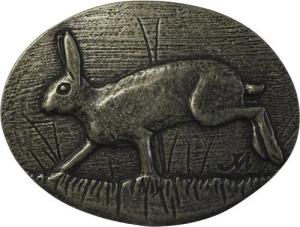 BELTINGER Gürtelschnalle Hase 4,0 cm - Buckle Gürtelschließe 40mm - für Jagd-Outfit - Gürtel bi (1-St)