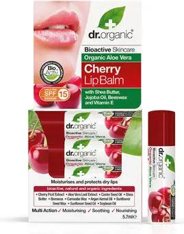 Dr. Organic Lippenpflege Aloe Vera Und Kirsche Lippenbalsam Lsf15