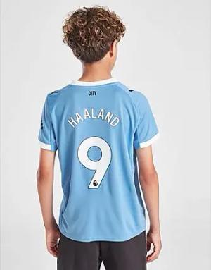 PUMA Manchester City FC 25/26 Haaland #9 Home Shirt Jnr, Blue