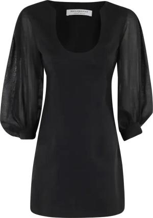 Philosophy Di Lorenzo Serafini - Mini Dress With Sheer Long Sleeves - Größe 40 - schwarz