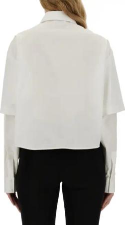 Off-White - Cropped Poplin Shirt - Größe 40 - weiß