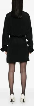Sportmax - Eolie Black Silk Dress - Größe 40 - schwarz