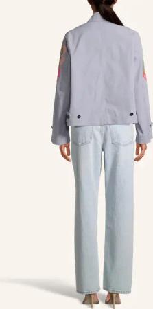 No1 Como - Jacke BLUE mit Pailletten - Größe XL - blau