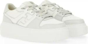 Fendi Low-Top Sneaker - "Fendi Match" Lace-Up Sneaker - Gr. 40 (EU) - in Weiß - für Damen