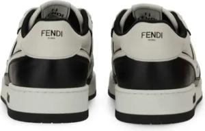 Fendi Low-Top Sneaker - "Match" Sneaker - Gr. 7_5 - in Weiß - für Damen
