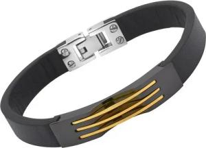 Unique Lederarmband Unique Lederarmband polierte Edelstahlplatte B5180