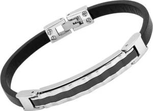 Unique Lederarmband Unique Armband Leder Edelstahlplatte B5182