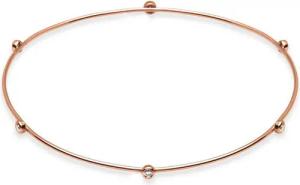 Unique Silberarmband Unique Armreif 925er Zirkonia-Besatz rosévergoldet SB0215