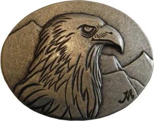 BELTINGER Gürtelschnalle Adler 4,0 cm - Buckle Gürtelschließe 40mm - für Jagd-Outfit - Gürtel b (1-St)