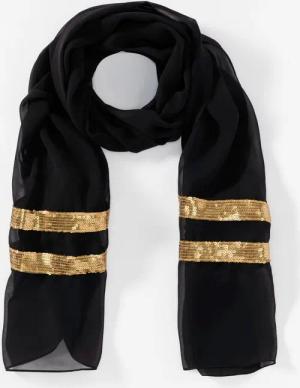 Sheego Tuch aus Mesh, mit goldfarbenen Akzenten