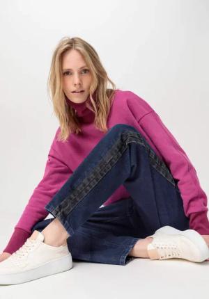hessnatur Damen Jeans NELE Mid Rise Barrel Leg aus Bio-Denim - blau - Größe 33/30