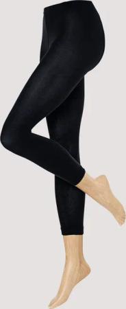 hessnatur Feinstrumpf-Leggings aus Bio-Baumwolle - schwarz - Größe 40/42