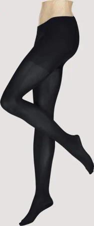 hessnatur Feinstrumpfhose aus Bio-Baumwolle - schwarz - Größe 40/42