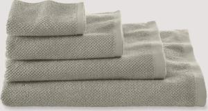 hessnatur Frottier-Handtuch mit Struktur aus Bio-Baumwolle - beige - Größe 100x180 cm