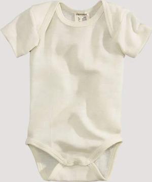 hessnatur Baby Body Slim aus Bio-Merinowolle mit Seide - natur - Größe 62/68