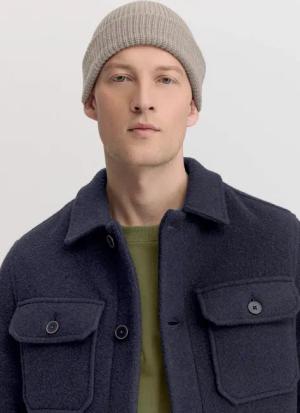 hessnatur Strickbeanie aus Bio-Baumwolle - beige - Größe One Size