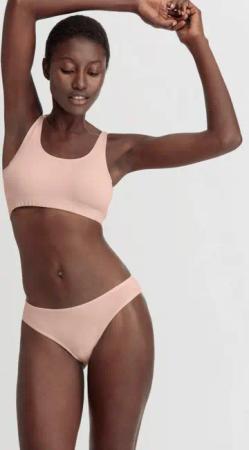 hessnatur Damen Slip Regular Cut COTTON FEEL aus Bio-Baumwolle - rosa - Größe 42