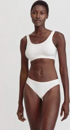 hessnatur Damen Panty Regular Cut COTTON FEEL aus Bio-Baumwolle - weiß - Größe 46