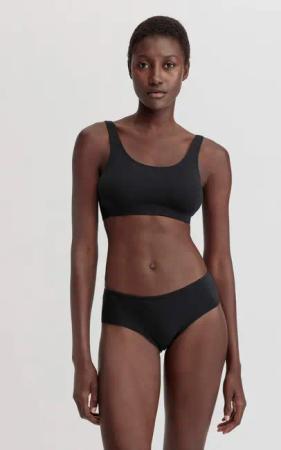 hessnatur Damen Panty Regular Cut COTTON FEEL aus Bio-Baumwolle - schwarz - Größe 46