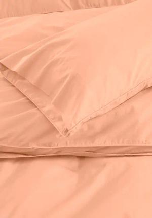 hessnatur Perkal Bettwäsche-Set PATRICK aus Bio-Baumwolle - rosa - Größe 155x220 / 80x80 cm