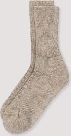 hessnatur Wollsocke aus Bio-Merinowolle - beige - Größe 38/39