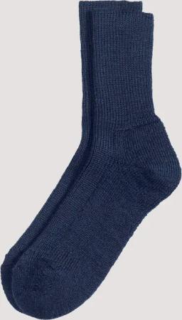 hessnatur Wollsocke aus Bio-Merinowolle - blau - Größe 36/37