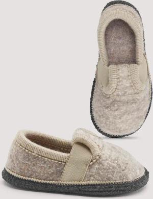 hessnatur Kinderschuhe Hausschuhe aus Schurwolle - beige - Größe 34