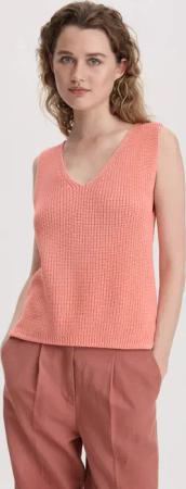hessnatur Damen Strick Top Regular aus Bio-Baumwolle - rosa - Größe S