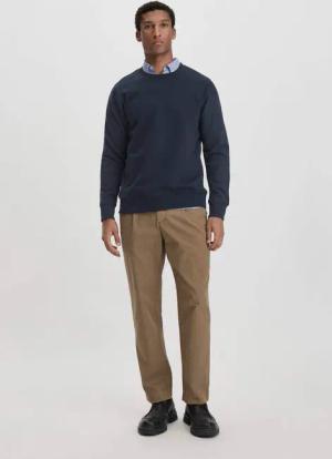 hessnatur Herren Chino RON Relaxed aus Bio-Baumwolle - braun - Größe 33/32