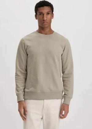 hessnatur Herren Sweatshirt Regular aus Bio-Baumwolle - beige - Größe 54