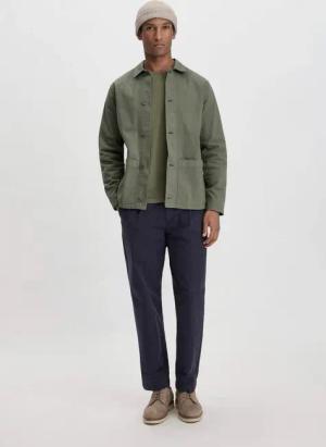 hessnatur Herren Chino RON Relaxed aus Bio-Baumwolle - blau - Größe 34/34