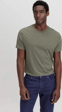 hessnatur Herren T-Shirt Regular aus Bio-Baumwolle - grün - Größe 46