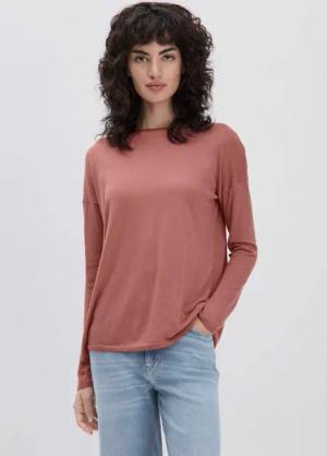 hessnatur Damen Strick Pullover Oversized aus modernem TENCEL Lyocell mit Bio-Baumwolle - braun - Größe XS