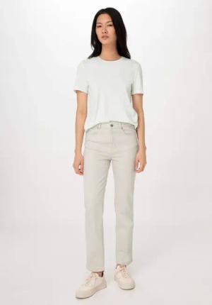 hessnatur Damen Jeans BEA High Rise Straight aus Bio-Denim mit Hanf - natur - Größe 34/30
