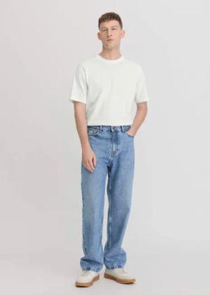 hessnatur Herren Jeans OLE Relaxed Wide Leg aus Bio-Denim - blau - Größe 38/32
