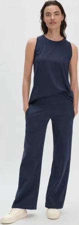 hessnatur Loungewear Hose Regular Medium Cut ACTIVE LIGHT aus Bio-Baumwolle - blau - Größe 36