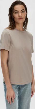 hessnatur Damen Heavy T-Shirt Relaxed aus Bio-Baumwolle - beige - Größe 34